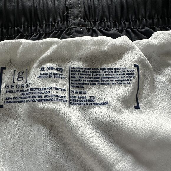 George Men's XL Summer Striped Drawstring Board Shorts/Swim Trunks W/Side Pocket - Picture 11 of 11